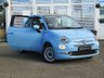 USED 2016 66 FIAT 500C 1.2 LOUNGE 3d 69 BHP Finished in VOLARE BLUE MET with contrasting Grey sports trim. This updated small retro-style auto car is ideal for the first time driver and small family. This little car is cute, funky, sporty and smart. Features include Electric Convertible Roof, Alloy wheels, Air Con, &pound;20 Road Tax, 2 Keys, and Blue Tooth to name just a few. Seviced at 11812 miles, 13981 miles, 15141 miles, 19370 miles and on arrival at 22510 miles. MOT due 13/2/2025.