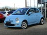 USED 2016 66 FIAT 500C 1.2 LOUNGE 3d 69 BHP Finished in VOLARE BLUE MET with contrasting Grey sports trim. This updated small retro-style auto car is ideal for the first time driver and small family. This little car is cute, funky, sporty and smart. Features include Electric Convertible Roof, Alloy wheels, Air Con, &pound;20 Road Tax, 2 Keys, and Blue Tooth to name just a few. Seviced at 11812 miles, 13981 miles, 15141 miles, 19370 miles and on arrival at 22510 miles. MOT due 13/2/2025.