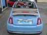 USED 2016 66 FIAT 500C 1.2 LOUNGE 3d 69 BHP Finished in VOLARE BLUE MET with contrasting Grey sports trim. This updated small retro-style auto car is ideal for the first time driver and small family. This little car is cute, funky, sporty and smart. Features include Electric Convertible Roof, Alloy wheels, Air Con, &pound;20 Road Tax, 2 Keys, and Blue Tooth to name just a few. Seviced at 11812 miles, 13981 miles, 15141 miles, 19370 miles and on arrival at 22510 miles. MOT due 13/2/2025.