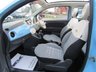 USED 2016 66 FIAT 500C 1.2 LOUNGE 3d 69 BHP Finished in VOLARE BLUE MET with contrasting Grey sports trim. This updated small retro-style auto car is ideal for the first time driver and small family. This little car is cute, funky, sporty and smart. Features include Electric Convertible Roof, Alloy wheels, Air Con, &pound;20 Road Tax, 2 Keys, and Blue Tooth to name just a few. Seviced at 11812 miles, 13981 miles, 15141 miles, 19370 miles and on arrival at 22510 miles. MOT due 13/2/2025.