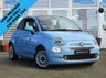USED 2016 66 FIAT 500C 1.2 LOUNGE 3d 69 BHP Finished in VOLARE BLUE MET with contrasting Grey sports trim. This updated small retro-style auto car is ideal for the first time driver and small family. This little car is cute, funky, sporty and smart. Features include Electric Convertible Roof, Alloy wheels, Air Con, &pound;20 Road Tax, 2 Keys, and Blue Tooth to name just a few. Seviced at 11812 miles, 13981 miles, 15141 miles, 19370 miles and on arrival at 22510 miles. MOT due 13/2/2025.