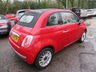 USED 2014 14 FIAT 500C 1.2 LOUNGE 3d 69 BHP CONVERTIBLE Only &pound;35 Road Tax! Convertible! Service History + Just Serviced, MOT until August 2024, One Previous Owner, Great fuel economy!