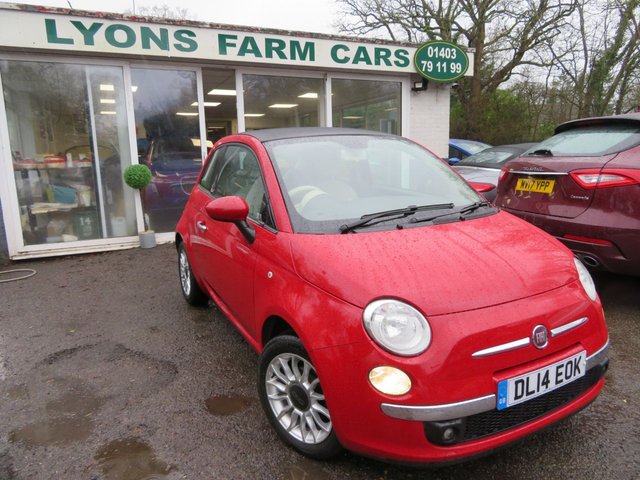 2014 14 Fiat 500c 1.2 LOUNGE 3d 69 BHP CONVERTIBLE