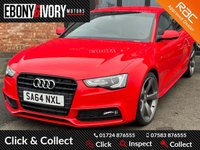 USED 2014 64 AUDI A5 2.0 SPORTBACK TDI BLACK EDITION S/S 5d 175 BHP AUDI SERVICE HISTORY, 2 KEYS, FRESH SERVICE + 12M MOT WITHIN THE SALE PRICE