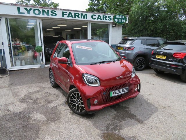 2020 20 Smart EQ Fortwo Cabrio PRIME EXCLUSIVE 2d 81 BHP FULLY ELECTRIC AUTOMATIC