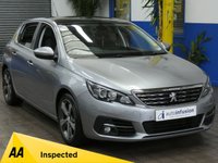 USED 2019 19 PEUGEOT 308 1.2 PURETECH S/S ALLURE 5d 129 BHP SAT NAV PANORAMIC ROOF CRUISE PARKING SENSORS 2 OWNERS SERVICE HISTORY LOW MILEAGE