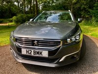 USED 2016 66 PEUGEOT 508 1.6 BLUE HDI S/S SW GT LINE 5d AUTO 120 BHP//ONLY 12,800 MILES WITH X7 PEUGEOT MAIN DEALER SERVICE STAMPS 1 RETIRED GENTLEMAN OWNER+PEUGEOT UK //PANORAMIC GLASS SUNROOF/// REAR PARK CAMERA//FRONT AND REAR PARK SENSORS//KEYLESS STARTING//SATNAV//BLUETOOTH//HEATED SEATS//DAB//CHERISH REGISTRATION NUMBER 'H2BMK' EXTRA &pound;499  GT LINE 5d AUTO 120 BHP//ONLY 12,800 MILES WITH X7 PEUGEOT MAIN DEALER SERVICE STAMPS 1 RETIRED GENTLEMAN OWNER+PEUGEOT UK //PANORAMIC GLASS SUNROOF/// REAR PARK CAMERA//FRONT AND REAR PARK SENSORS//KEYLESS STARTING//SATNAV//BLUETOOTH//HEATED SEATS//DAB//CHERISH REGISTRATION NUMBER 'H2BMK' EXTRA COST @&pound;499///ELECTRIC FRONT SEATS