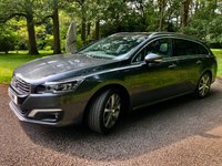 USED 2016 66 PEUGEOT 508 1.6 BLUE HDI S/S SW GT LINE 5d AUTO 120 BHP//ONLY 12,800 MILES WITH X7 PEUGEOT MAIN DEALER SERVICE STAMPS 1 RETIRED GENTLEMAN OWNER+PEUGEOT UK //PANORAMIC GLASS SUNROOF/// REAR PARK CAMERA//FRONT AND REAR PARK SENSORS//KEYLESS STARTING//SATNAV//BLUETOOTH//HEATED SEATS//DAB//CHERISH REGISTRATION NUMBER 'H2BMK' EXTRA &pound;499  GT LINE 5d AUTO 120 BHP//ONLY 12,800 MILES WITH X7 PEUGEOT MAIN DEALER SERVICE STAMPS 1 RETIRED GENTLEMAN OWNER+PEUGEOT UK //PANORAMIC GLASS SUNROOF/// REAR PARK CAMERA//FRONT AND REAR PARK SENSORS//KEYLESS STARTING//SATNAV//BLUETOOTH//HEATED SEATS//DAB//CHERISH REGISTRATION NUMBER 'H2BMK' EXTRA COST @&pound;499///ELECTRIC FRONT SEATS