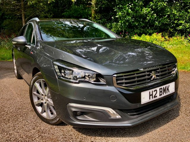 2016 66 Peugeot 508 1.6 BLUE HDI S/S SW GT LINE 5d AUTO 120 BHP//ONLY 12,800 MILES WITH X7 PEUGEOT MAIN DEALER SERVICE STAMPS 1 RETIRED GENTLEMAN OWNER+PEUGEOT UK //PANORAMIC GLASS SUNROOF/// REAR PARK CAMERA//FRONT AND REAR PARK SENSORS//KEYLESS STARTING//SATNAV//BLUETOOTH//HEATED SEATS//DAB//CHERISH REGISTRATION NUMBER 'H2BMK' EXTRA &pound;499 