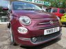 USED 2019 19 FIAT 500 1.2 LOUNGE 3d 69 BHP NEW SHAPE Low Mileage, Full Service History + Just Serviced, MOT until February 2025, Great fuel economy! Low Insurance Group!