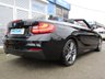 USED 2015 15 BMW 2 SERIES 2.0 220D M SPORT 2d 188 BHP Finished in BLACK SAPPHIRE with contrasting BLACK HEATED LEATHER trim. If you are looking for a medium sized convertible with that spacious feel and enjoy driving then look no further. This well built and solid car has features that include SAT NAV, FULL HEATED LEATHER, HARMON KARDON, 18" Alloys, DAB, B/Tooth, Front and Rear Park sensors, Cruise and much more. Dealer serviced at 18793 miles, 46451 miles, 61301 miles, 70969 miles and at 75979 miles. Comes With 12 Months MOT