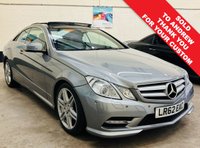 USED 2012 62 MERCEDES-BENZ E-CLASS 2.1 E250 CDi BLUEEFFICIENCY S/S AMG SPORT 2 DOOR 204 BHP PANORAMIC SUNROOF + MORE