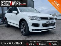 USED 2014 14 VOLKSWAGEN TOUAREG 3.0 V6 R-LINE TDI BLUEMOTION TECHNOLOGY 5d 202 BHP FULL SERVICE HISTORY, 2 KEYS, BOOK PACK, FRESH SERVICE + 12M MOT WITHIN THE SALE