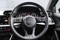 USED 2020 S AUDI A3 1.5 SPORTBACK TFSI S LINE MHEV 5d 148 BHP Apple Carplay & Android Auto, Full Black Leather, Heated Front Seats, Rear Parking Camera, Bang & Olufsen Sound System