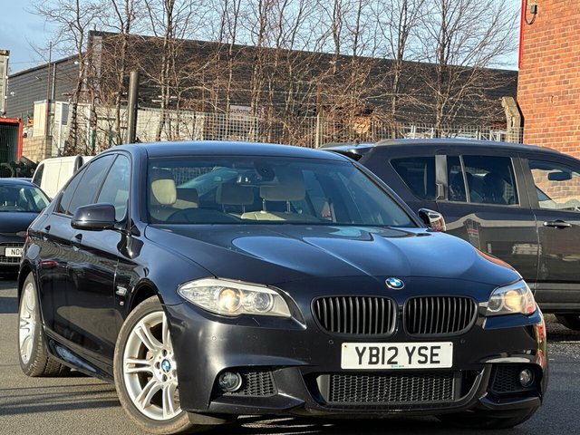 2012 12 BMW 5 SERIES 2.0 520D M SPORT 4d 181 BHP FRONT AND REAR PARKING SENSORS +  FRONT HEATED SEATS +  FULL LEATHER TRIM +  ELECTRIC SEATS ADJUSTMENT +  CRUISE CONTROL +  DUAL ZONE CLIMATE CONTROL +  BLUETOOTH +  SAT NAVIGATION +  KEY LESS START +  PRIVACY GLASS +  18 INCH ALLOY WHEELS +