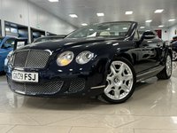 USED 2010 59 BENTLEY CONTINENTAL 6.0 GTC 2d 552 BHP FULL BENTLEY HISTORY 12 SRVS - DARK SAPPHIRE BLUE + LOW MILEAGE!
