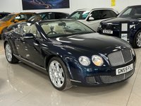 USED 2010 59 BENTLEY CONTINENTAL 6.0 GTC 2d 552 BHP FULL BENTLEY HISTORY 12 SRVS - DARK SAPPHIRE BLUE + LOW MILEAGE!