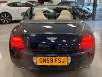 USED 2010 59 BENTLEY CONTINENTAL 6.0 GTC 2d 552 BHP FULL BENTLEY HISTORY 12 SRVS - DARK SAPPHIRE BLUE + LOW MILEAGE!