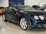 USED 2010 59 BENTLEY CONTINENTAL 6.0 GTC 2d 552 BHP FULL BENTLEY HISTORY 12 SRVS - DARK SAPPHIRE BLUE + LOW MILEAGE!