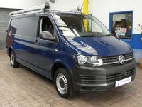 USED 2019 19 VOLKSWAGEN TRANSPORTER 2.0 T30 TDI P/V STARTLINE BMT 101 BHP LWB 3 SEATS BLUETOOTH PARK SENSORS ROOF RACK PIPE CARRIER SHELVING 1 OWNER SERVICE HISTORY