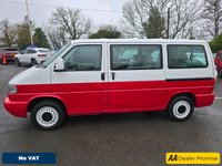 USED 2000 W VOLKSWAGEN CARAVELLE 2.5 TDI Variant SWB 8 Seater in red/white, 121,000 miles, full respray, new wheels, engine & gearbox overhaul, auto, A/C, Bluetooth. NO VAT! APPROVED CARS AND FINANCE ARE PLEASED TO OFFER THIS VOLKSWAGEN CARAVELLE 2.5 VARIANT 8STR SWB TDI 101 BHP IN RED AND WHITE , COMPLETE BODYWORK RESPRAY OF NEW PAINT IN  TWO TONE RED AND WHITE AND NEW WHEELS WITH A ENGINE AND GEARBOX OVERHAUL WITH 121,000 MILES AND A SERVICE HISTORY, 2 OWNER FROM NEW, WITH A GREAT SPEC SUCH AS A FULLY AUTOMATIC GEARBOX, BLUETOOTH CONNECTIVITY, AIR CONDITIONING, AFTERMARKET HEADUNIT, ELECTRIC WINDOWS, HEATED REAR SCREEN, POWER STEERING, STEEL WHEELS, CLOTH INTERIOR