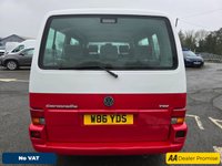 USED 2000 W VOLKSWAGEN CARAVELLE 2.5 TDI Variant SWB 8 Seater in red/white, 121,000 miles, full respray, new wheels, engine & gearbox overhaul, auto, A/C, Bluetooth. NO VAT! APPROVED CARS AND FINANCE ARE PLEASED TO OFFER THIS VOLKSWAGEN CARAVELLE 2.5 VARIANT 8STR SWB TDI 101 BHP IN RED AND WHITE , COMPLETE BODYWORK RESPRAY OF NEW PAINT IN  TWO TONE RED AND WHITE AND NEW WHEELS WITH A ENGINE AND GEARBOX OVERHAUL WITH 121,000 MILES AND A SERVICE HISTORY, 2 OWNER FROM NEW, WITH A GREAT SPEC SUCH AS A FULLY AUTOMATIC GEARBOX, BLUETOOTH CONNECTIVITY, AIR CONDITIONING, AFTERMARKET HEADUNIT, ELECTRIC WINDOWS, HEATED REAR SCREEN, POWER STEERING, STEEL WHEELS, CLOTH INTERIOR