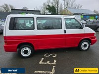 USED 2000 W VOLKSWAGEN CARAVELLE 2.5 TDI Variant SWB 8 Seater in red/white, 121,000 miles, full respray, new wheels, engine & gearbox overhaul, auto, A/C, Bluetooth. NO VAT! APPROVED CARS AND FINANCE ARE PLEASED TO OFFER THIS VOLKSWAGEN CARAVELLE 2.5 VARIANT 8STR SWB TDI 101 BHP IN RED AND WHITE , COMPLETE BODYWORK RESPRAY OF NEW PAINT IN  TWO TONE RED AND WHITE AND NEW WHEELS WITH A ENGINE AND GEARBOX OVERHAUL WITH 121,000 MILES AND A SERVICE HISTORY, 2 OWNER FROM NEW, WITH A GREAT SPEC SUCH AS A FULLY AUTOMATIC GEARBOX, BLUETOOTH CONNECTIVITY, AIR CONDITIONING, AFTERMARKET HEADUNIT, ELECTRIC WINDOWS, HEATED REAR SCREEN, POWER STEERING, STEEL WHEELS, CLOTH INTERIOR