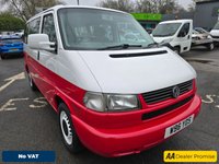 USED 2000 W VOLKSWAGEN CARAVELLE 2.5 TDI Variant SWB 8 Seater in red/white, 121,000 miles, full respray, new wheels, engine & gearbox overhaul, auto, A/C, Bluetooth. NO VAT! APPROVED CARS AND FINANCE ARE PLEASED TO OFFER THIS VOLKSWAGEN CARAVELLE 2.5 VARIANT 8STR SWB TDI 101 BHP IN RED AND WHITE , COMPLETE BODYWORK RESPRAY OF NEW PAINT IN  TWO TONE RED AND WHITE AND NEW WHEELS WITH A ENGINE AND GEARBOX OVERHAUL WITH 121,000 MILES AND A SERVICE HISTORY, 2 OWNER FROM NEW, WITH A GREAT SPEC SUCH AS A FULLY AUTOMATIC GEARBOX, BLUETOOTH CONNECTIVITY, AIR CONDITIONING, AFTERMARKET HEADUNIT, ELECTRIC WINDOWS, HEATED REAR SCREEN, POWER STEERING, STEEL WHEELS, CLOTH INTERIOR