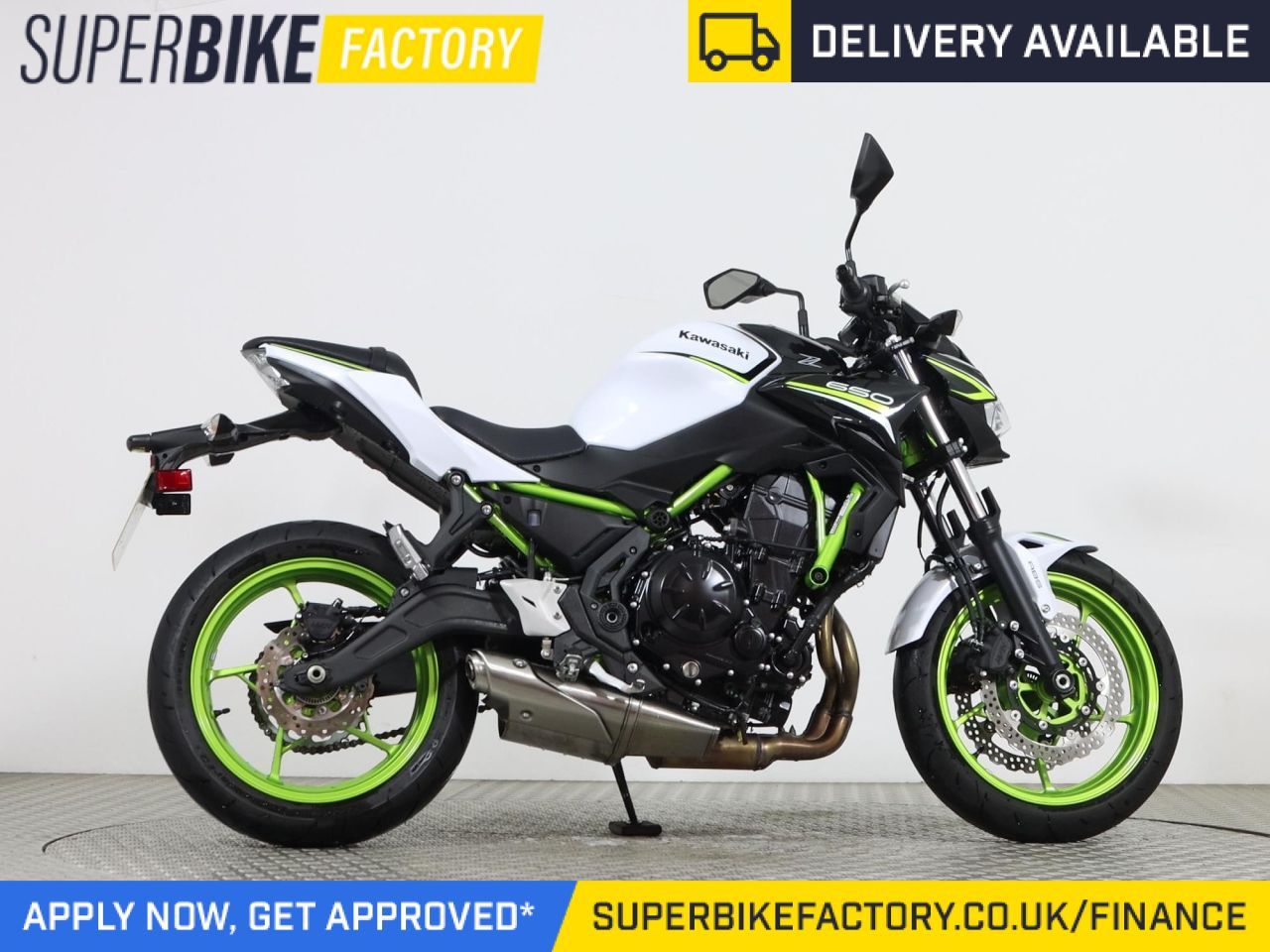 kawasaki z650 white 2020