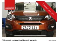 USED 2020 70 PEUGEOT RIFTER 1.5 BLUEHDI S/S GT LINE L 5d 129 BHP 7 SEATS SAT NAV CRUISE CONTROL PARKING SENSORS GENUINE LOW MILEAGE 6 MONTHS GOLD WARRANTY