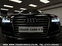 USED 2015 65 AUDI A8 LWB TDI V6 QUATTRO SE EXECUTIVE EURO 6 262 PS UK DELIVERY FLAT FEE &pound;175 (SUBJECT TO DEAL) *OVER 100 IMAGES ON OUR WEBSITE*BESPOKE FINANCE ARRANGED*PART EXCHANGE WELCOME*ALL VEHICLES HPI CLEAR