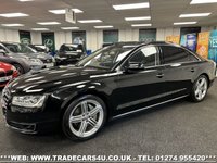 USED 2015 65 AUDI A8 LWB TDI V6 QUATTRO SE EXECUTIVE EURO 6 262 PS UK DELIVERY FLAT FEE &pound;175 (SUBJECT TO DEAL) *OVER 100 IMAGES ON OUR WEBSITE*BESPOKE FINANCE ARRANGED*PART EXCHANGE WELCOME*ALL VEHICLES HPI CLEAR