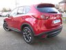 USED 2015 12 MAZDA CX-5 2.2 D SPORT NAV 5d 148 BHP Finished in SOUL RED PEARL with contrasting BLACK HEATED LEATHER trim. This Mazda really is one of the best large family cars to drive. The Mazda CX-5's smart exterior is mirrored by its well-equipped cabin. Features include, &pound;35 Road tax, BOSE, Nav, DAB, B/Tooth, Memory Heated Leather,Sensors 19" Alloys, Rear View Camera and more. Dealer Serviced at 12984 miles, 25496 miles, 37971 miles, 46343 miles, 50591 miles, 64710 miles, 80312 miles, 94962 miles, 114839 miles and at 137621 miles..