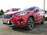 USED 2015 12 MAZDA CX-5 2.2 D SPORT NAV 5d 148 BHP Finished in SOUL RED PEARL with contrasting BLACK HEATED LEATHER trim. This Mazda really is one of the best large family cars to drive. The Mazda CX-5's smart exterior is mirrored by its well-equipped cabin. Features include, &pound;35 Road tax, BOSE, Nav, DAB, B/Tooth, Memory Heated Leather,Sensors 19" Alloys, Rear View Camera and more. Dealer Serviced at 12984 miles, 25496 miles, 37971 miles, 46343 miles, 50591 miles, 64710 miles, 80312 miles, 94962 miles, 114839 miles and at 137621 miles..