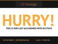 USED 2013 13 ALFA ROMEO MITO 1.4 TB MULTIAIR SPORTIVA 3d 135 BHP 18in GLOSS BLACK ALLOYS - BLUE&ME