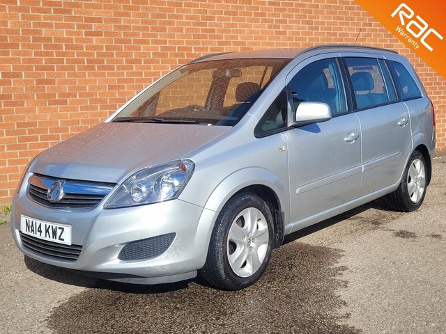 2014 14 Vauxhall Zafira 1.8 EXCLUSIV 5d 120 BHP