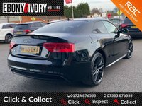 USED 2015 65 AUDI A5 2.0 TDI BLACK EDITION PLUS 3d 187 BHP GREAT EXAMPLE WITH 2 KEYS AND BOOK PACK + FRESH 12M MOT WITHIN THE SALE