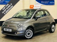 USED 2016 16 FIAT 500 1.2 LOUNGE 3 DOOR 69 BHP 5 SERVICES TO 12,335 MILES