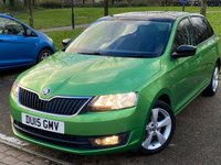 USED 2015 15 SKODA RAPID 1.2 SPACEBACK SE SPORT TSI 5d 104 BHP * SATNAV *    PANROOF
