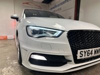 USED 2014 64 AUDI A3 2.0 TDI S LINE 3d 182 BHP LOW RATE FINANCE AVAILABLE +  FREE12 MONTH RAC MEMBERSHIP + RAC PLATINUM WARRANTY INCLUDED