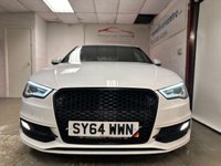 USED 2014 64 AUDI A3 2.0 TDI S LINE 3d 182 BHP LOW RATE FINANCE AVAILABLE +  FREE12 MONTH RAC MEMBERSHIP + RAC PLATINUM WARRANTY INCLUDED