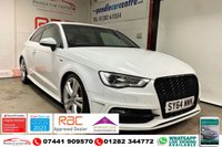 USED 2014 64 AUDI A3 2.0 TDI S LINE 3d 182 BHP LOW RATE FINANCE AVAILABLE +  FREE12 MONTH RAC MEMBERSHIP + RAC PLATINUM WARRANTY INCLUDED