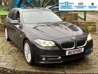 USED 2016 66 BMW 5 SERIES 2.0 520D LUXURY TOURING 5d 188 BHP BIG SPECIFICATION 'LUXURY EDITION' 2016/66reg BMW 520D TOURER - AUTOMATIC - 19 INCH ALLOYS - FULL LEATHER - NAVIGATION - SERVICE HISTORY - 2 FORMER KEEPERS - FREE 12 MONTHS WARRANTY / BREAKDOWN RECOVER INCLUDED