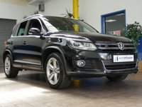 USED 2015 15 VOLKSWAGEN TIGUAN 2.0 R LINE TDI BLUEMOTION TECHNOLOGY 4MOTION 5d 175 BHP 4WD SAT NAV BLUETOOTH CRUISE CONTROL PARKING SENSORS 3 OWNERS 8 SERVICES TO 67K MILES MARCH 2023