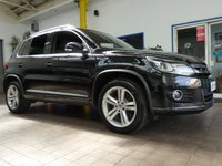 USED 2015 15 VOLKSWAGEN TIGUAN 2.0 R LINE TDI BLUEMOTION TECHNOLOGY 4MOTION 5d 175 BHP 4WD SAT NAV BLUETOOTH CRUISE CONTROL PARKING SENSORS 3 OWNERS 8 SERVICES TO 67K MILES MARCH 2023