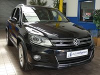 USED 2015 15 VOLKSWAGEN TIGUAN 2.0 R LINE TDI BLUEMOTION TECHNOLOGY 4MOTION 5d 175 BHP 4WD SAT NAV BLUETOOTH CRUISE CONTROL PARKING SENSORS 3 OWNERS 8 SERVICES TO 67K MILES MARCH 2023