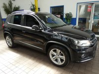 USED 2015 15 VOLKSWAGEN TIGUAN 2.0 R LINE TDI BLUEMOTION TECHNOLOGY 4MOTION 5d 175 BHP 4WD SAT NAV BLUETOOTH CRUISE CONTROL PARKING SENSORS 3 OWNERS 8 SERVICES TO 67K MILES MARCH 2023