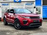 USED 2016 16 LAND ROVER RANGE ROVER EVOQUE 2.0 TD4 HSE DYNAMIC 3d 177 BHP Finished in FIRENZE RED METALLIC with contrasting EBONY/PIMENTO HEATED MEMORY LEATHER Trim. This Evoque comes from one of the most desirable brands on the market today. It is great looking, Fun to drive and comfortable SUV has features which include, Pan Roof, SAT NAV, DAB, Meridian Speakers, B/TOOTH, ELECTRIC BOOT, Rear View Camera, HEATED MEMORY 2 TONE LEATHER SEATS, 20" Alloys and much more. Serviced at 21302 miles, 40410 miles, 50,916 miles, 60108 miles, 72251 miles and at 81332 miles.