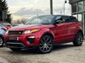 USED 2016 16 LAND ROVER RANGE ROVER EVOQUE 2.0 TD4 HSE DYNAMIC 3d 177 BHP Finished in FIRENZE RED METALLIC with contrasting EBONY/PIMENTO HEATED MEMORY LEATHER Trim. This Evoque comes from one of the most desirable brands on the market today. It is great looking, Fun to drive and comfortable SUV has features which include, Pan Roof, SAT NAV, DAB, Meridian Speakers, B/TOOTH, ELECTRIC BOOT, Rear View Camera, HEATED MEMORY 2 TONE LEATHER SEATS, 20" Alloys and much more. Serviced at 21302 miles, 40410 miles, 50,916 miles, 60108 miles, 72251 miles and at 81332 miles.