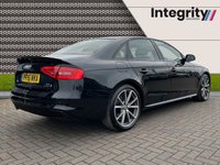 USED 2015 15 AUDI A4 2.0 TDI QUATTRO BLACK EDITION PLUS 4d 174 BHP BLUETOOTH HANDSFREE - DAB RADIO - 19" ALLOYS - AUDI MUSIC INTERFACE - SPORT SUSPENSION